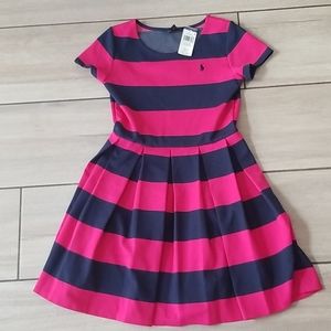 Ralph Lauren blue and pink striped dress